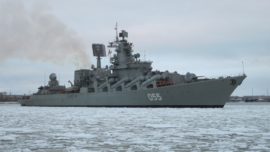Los buques de guerra rusos vuelven a repostar en Ceuta
