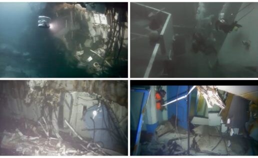 Vídeo: imágenes submarinas de la fragata noruega Helge Ingstad