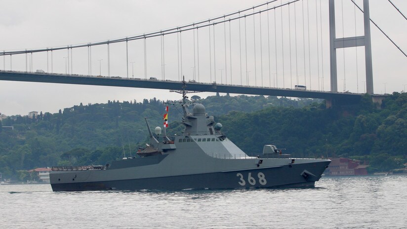 Un buque militar de Rusia vuelve a hacer escala en Ceuta