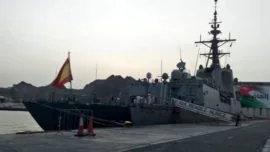 Primeras imágenes de la fragata Méndez Núñez en Omán
