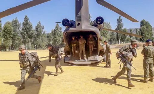 La Legión y seis helicópteros de las Famet, de maniobras con Francia