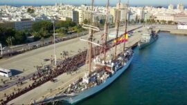 El buque Juan Sebastián de Elcano inicia su 92º Crucero de Instrucción