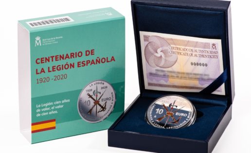 Así es la moneda del centenario de La Legión