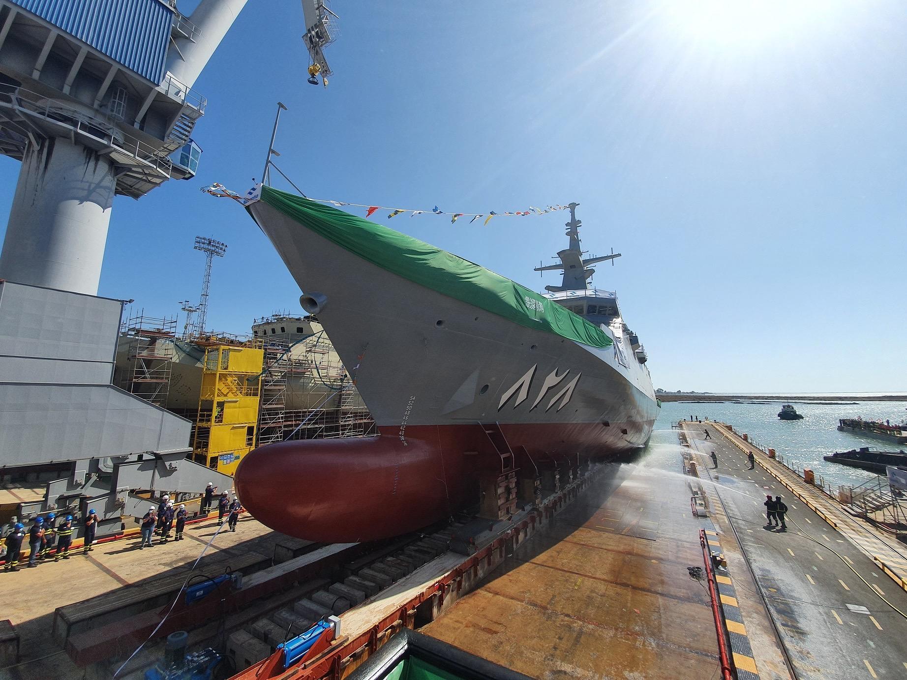 Vídeo: la botadura de la primera corbeta de Navantia para Arabia Saudí