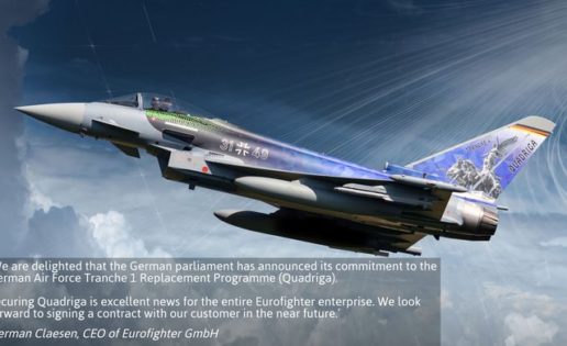 Airbus: Alemania comprará 38 nuevos Eurofighter por 5.400 millones de euros