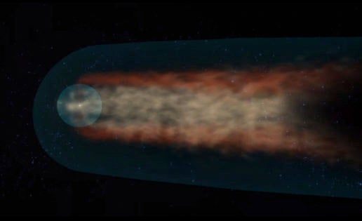 Descubren que el Sistema Solar tiene cola, como los cometas