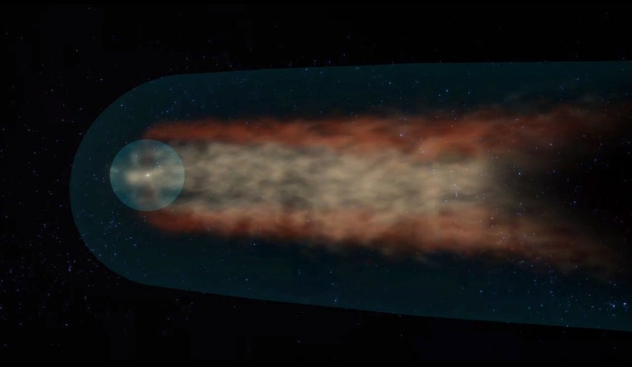 Descubren que el Sistema Solar tiene cola, como los cometas