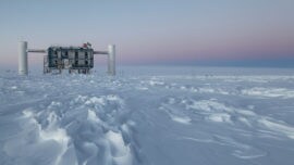 Un detector en el Polo Sur registra 28 neutrinos de alta energía de origen extraterrestre
