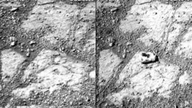 Una roca aparece en Marte «de la nada» frente a las cámaras