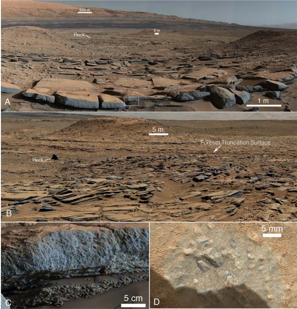 El «Curiosity» descubre antiguos deltas y lagos en Marte