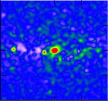 Captan una posible señal de la materia oscura