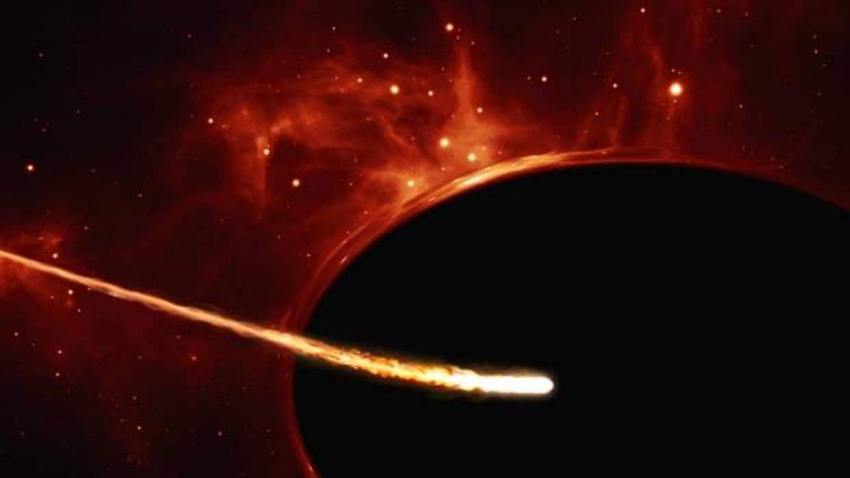 Observan cómo un agujero negro devora una estrella