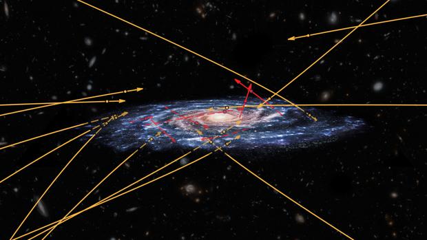 Descubren estrellas volando hacia nuestra galaxia a toda velocidad