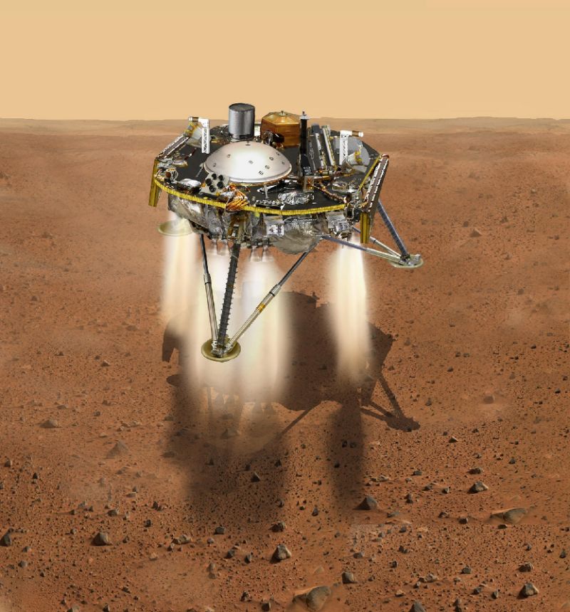 Mars Insight aterriza hoy en Marte en busca de “martemotos”