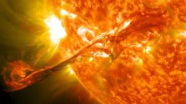 Detectan una llamarada 10.000 millones de veces más potente que las del Sol