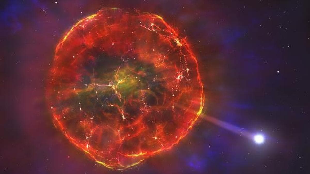 Una supernova lanza una estrella a 900.000 km/h a través de nuestra galaxia