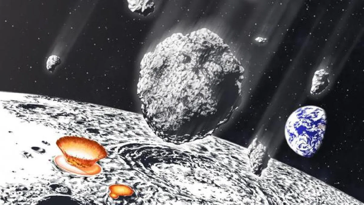 Una lluvia de meteoritos gigantes bombardeó la Tierra y la Luna hace 800 millones de años