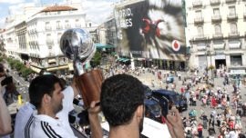 La celebración del Real Madrid: gafas de sol, codazos y manifestaciones