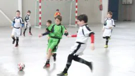 Las mejores imágenes del partido de fútsal benjamín mixto entre Fray Luis de León “B” y Jesús María “C”