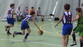 Las mejores imágenes del partido de baloncesto alevín masculino entre Ntra. Sra. Recuerdo y Sagrada Familia Jorge Juan