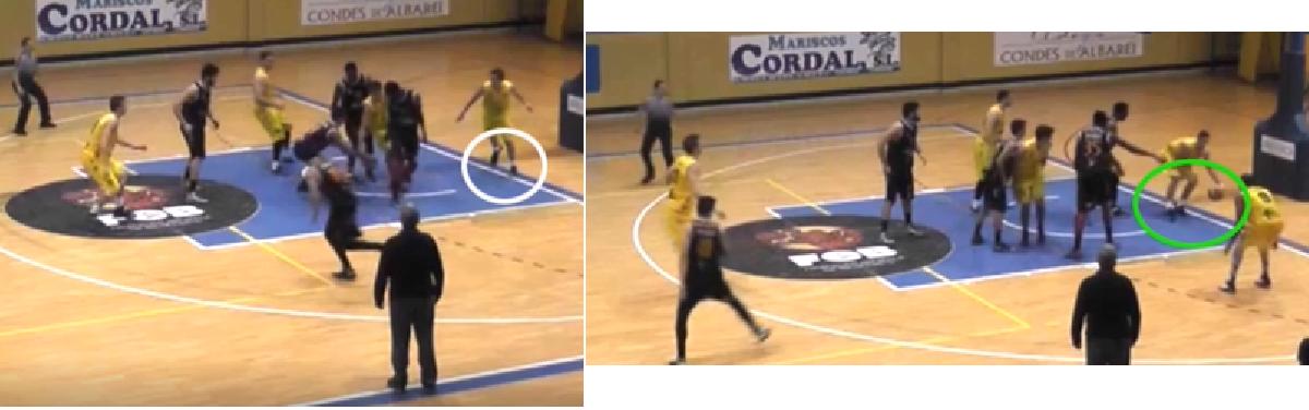 Píldoras de reglamento VII (Baloncesto: Posición del jugador y del árbitro)