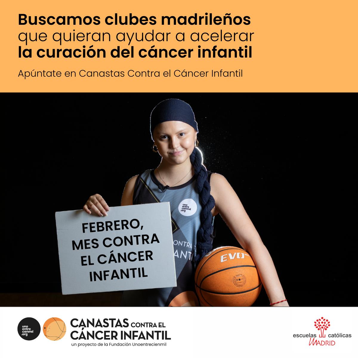 Escuelas Católicas de Madrid se suma a la edición 2026 de Canastas Contra el Cáncer Infantil e invita todos sus colegios a participar