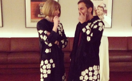 Anna Wintour y Marc Jacobs coinciden con el mismo abrigo