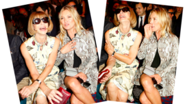 Kate Moss hace reír a Anna Wintour