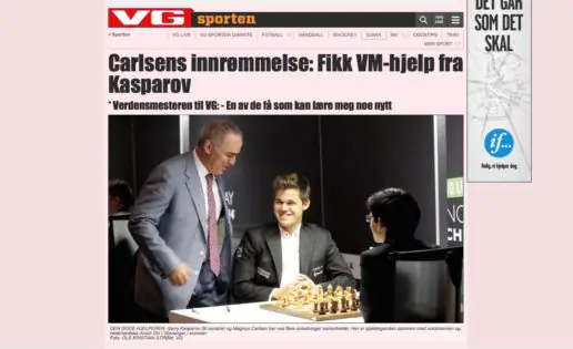 Kasparov, el arma secreta de Magnus Carlsen