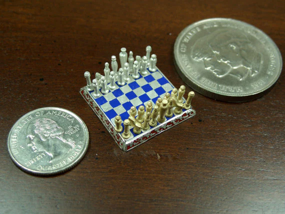 El ajedrez más pequeño del mundo cuesta 3.200 euros