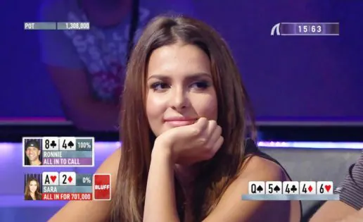 El increíble farol de Miss Finlandia a un profesional del póker