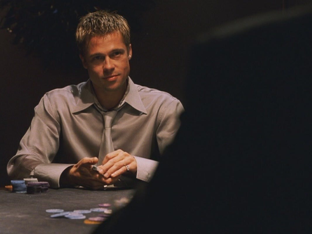 Brad Pitt pierde 22.000 euros en una mano de póker