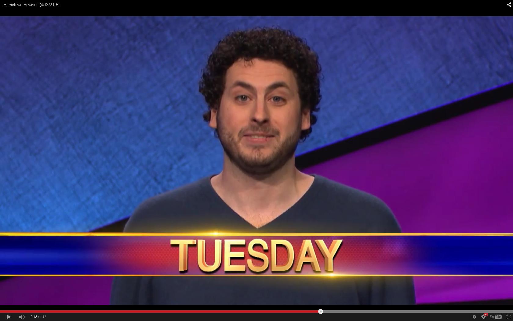 El jugador de póker Alex Jacob triunfa en el concurso de TV «Jeopardy»