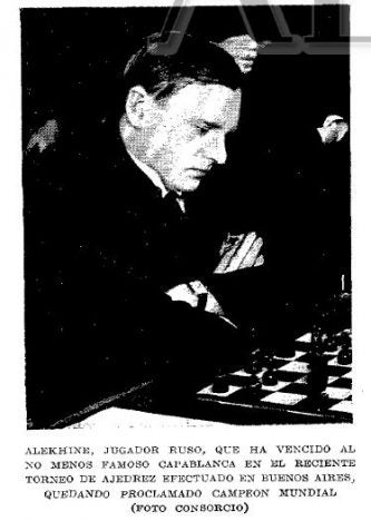 El encuentro por el título mundial Capablanca vs Alekhine 1927