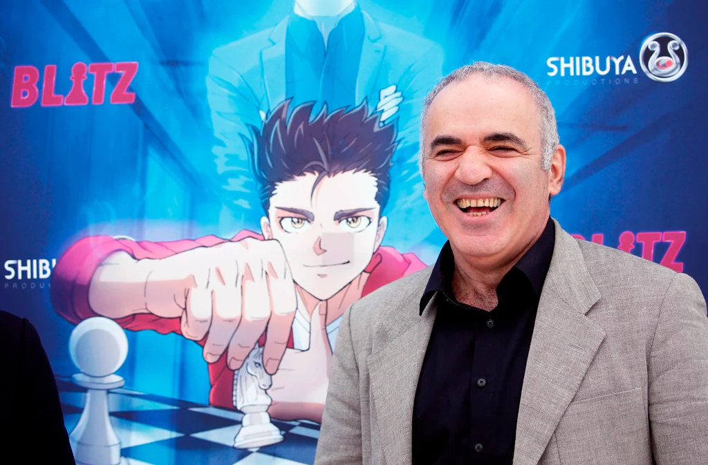 Kasparov promociona en Cannes el manga «Blitz»