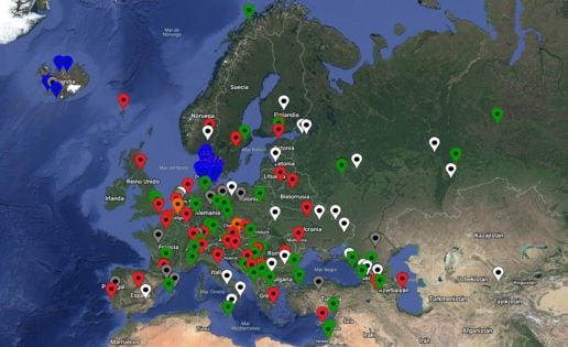 Mapa europeo del ajedrez: una idea brillante con errores de bulto