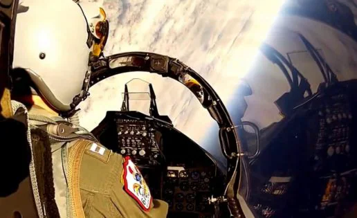 Así ve el mundo un piloto de un caza F-15 con una cámara GoPro