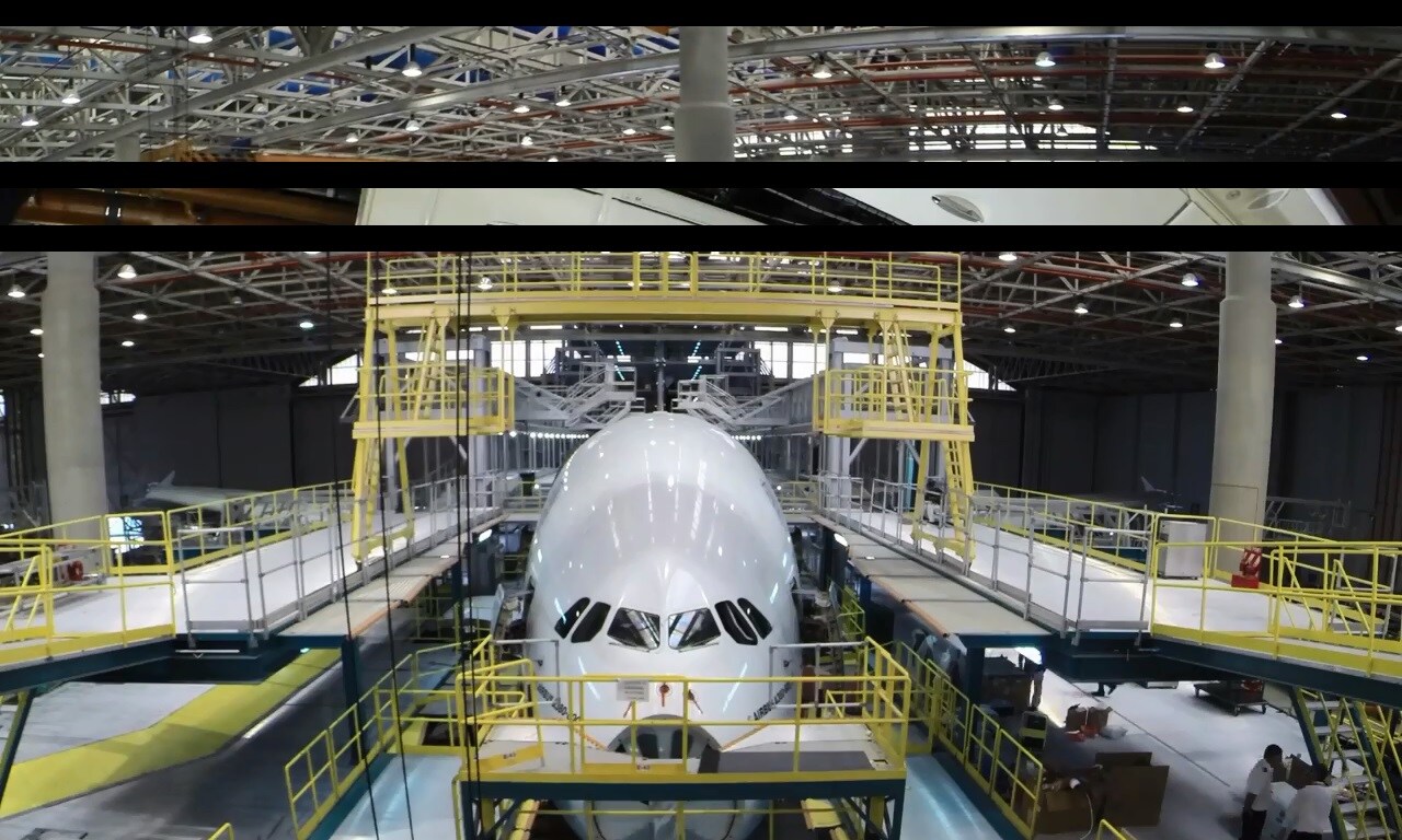 Un vídeo muestra cómo es una revisión total de un Airbus A380