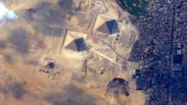 Así se ven las pirámides de Egipto desde el espacio