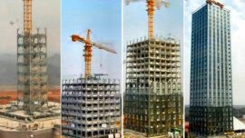 Un vídeo muestra como construyen un hotel de 30 pisos en 360 horas