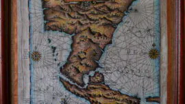 Un mapa que delineó la expedición de García Nodal.