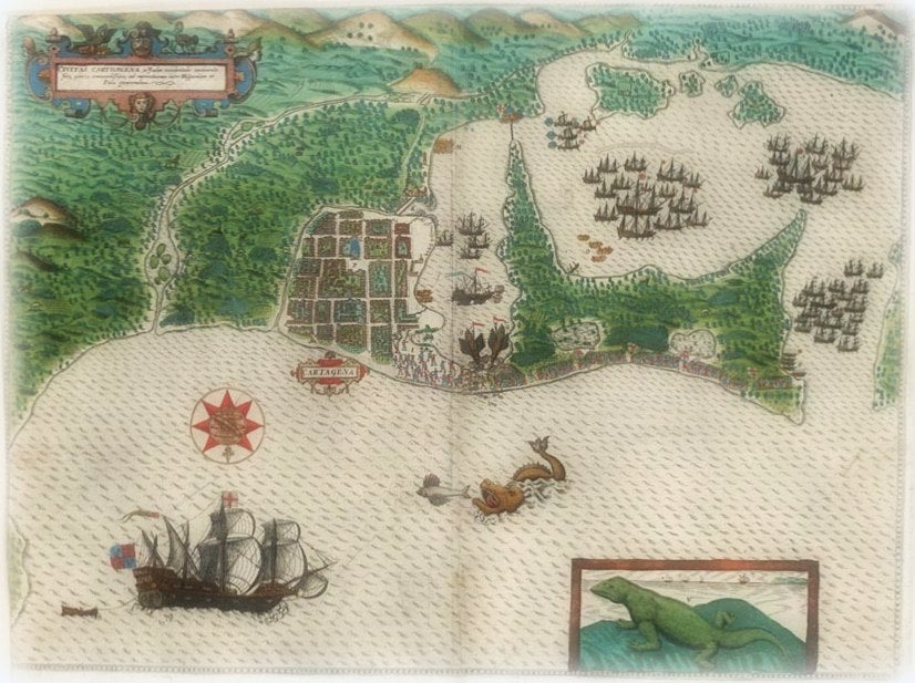 Los mapas secretos de Francis Drake.